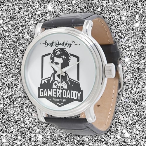 Geek Gamer Dad Happy Fathers Day  Watch