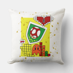 Geek gamer throw pillow