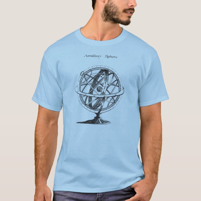 Geek Gifts Vintage Astronomy T-Shirt (Front)