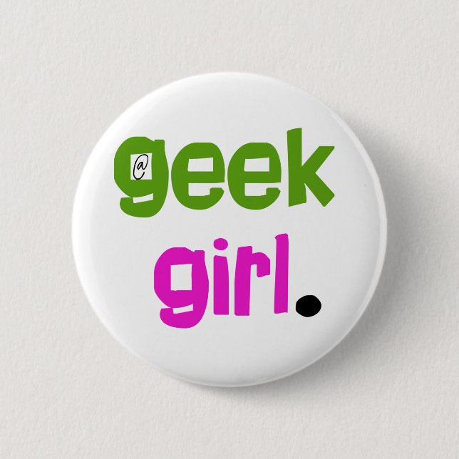 Geek Girl Button (Front)