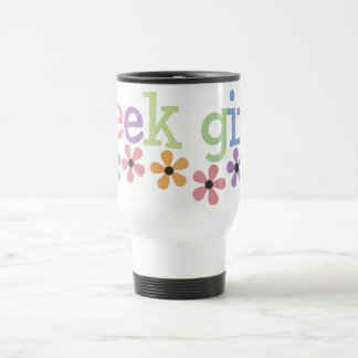 Geek Girl Daisies Travel Mug