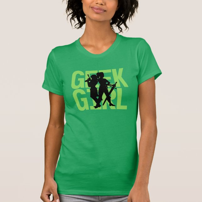 Geek Girl Green Tee (Front)