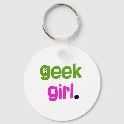 Geek Girl Keychain