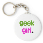 Geek Girl Keychain