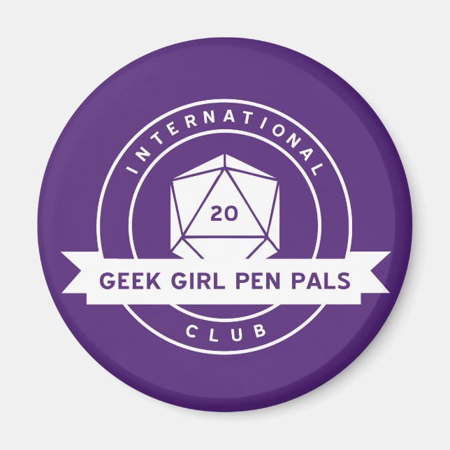 Geek Girl Pen Pals Magnet (Front)
