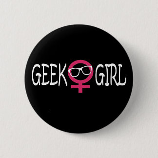 Geek Girl Pinback Button