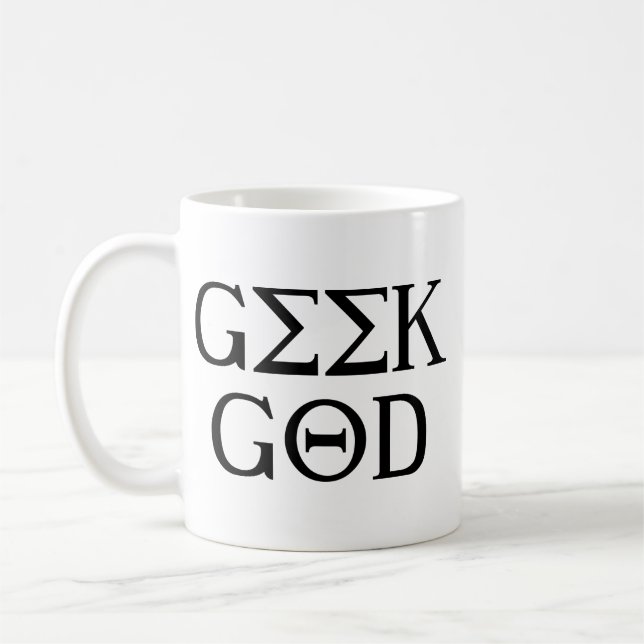 Geek God Coffee Mug (Left)