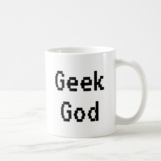 Geek God Funny Humor STEM Science Technology Math Coffee Mug (Right)