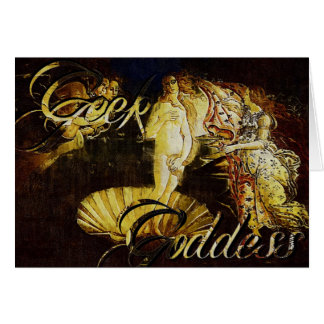 Geek Goddes Botticelli the Birth of Venus Cards