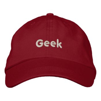 Geek Hat by jazkang at Zazzle