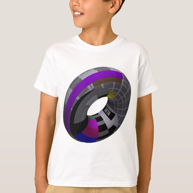 Geek Humor T-Shirts, Beta Test Card Tube T-Shirt (Front)