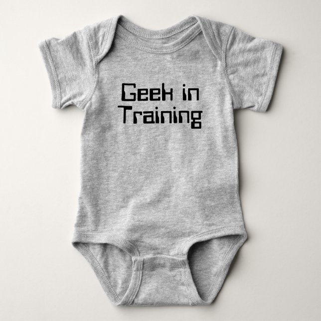 Geek in Training Baby Bodysuit (Front)