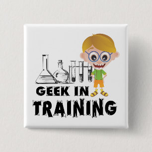 Geek in Training Chemistry Pinback Button