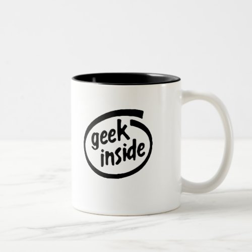 GEEK INSIDE Two_Tone COFFEE MUG