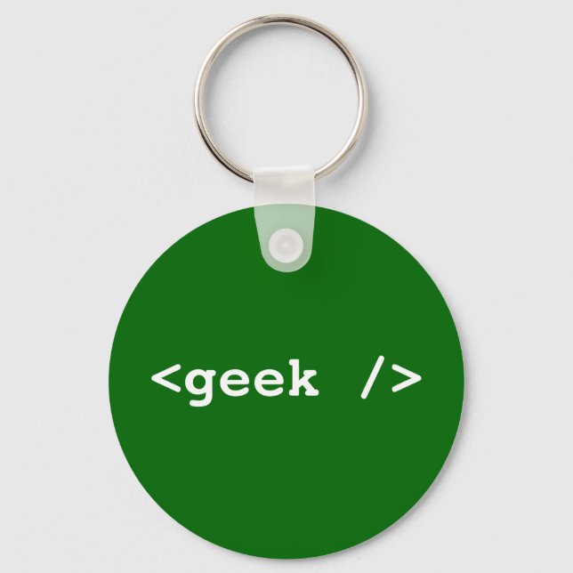 <geek /> keyring (Front)