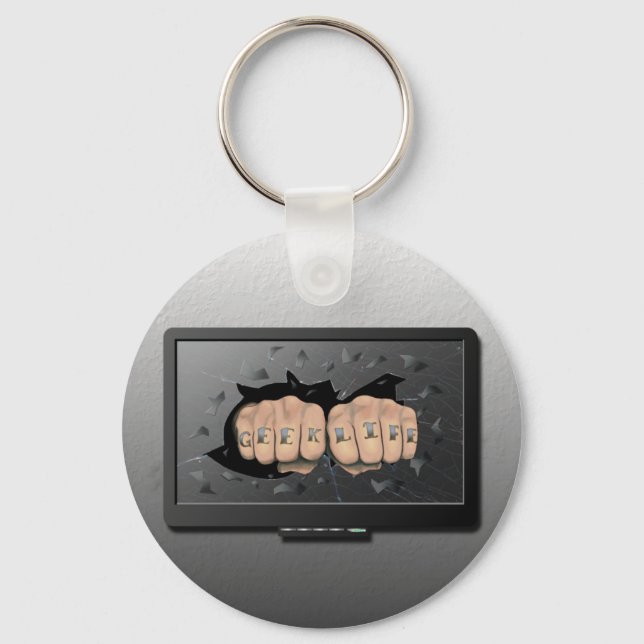Geek Life Keychain (Front)