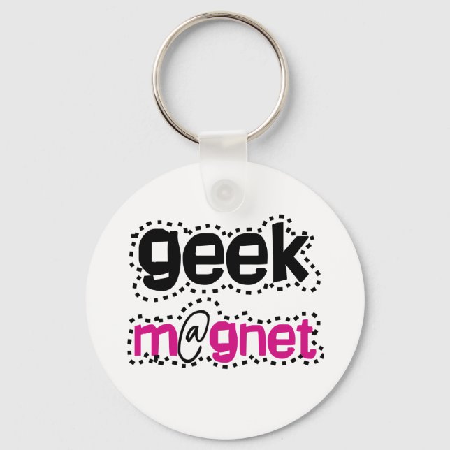 Geek Magnet Keychain (Front)