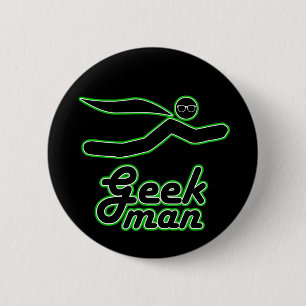 Geek Man Button