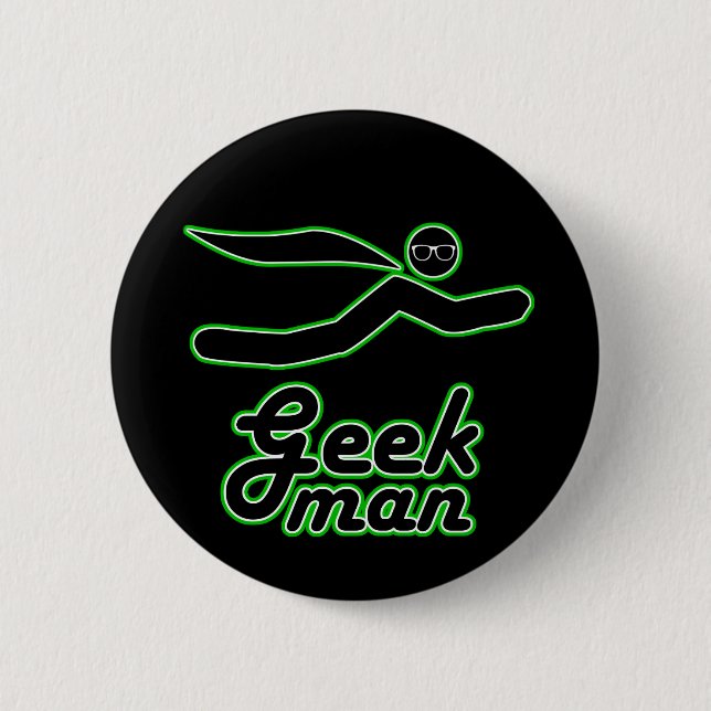 Geek Man Button (Front)