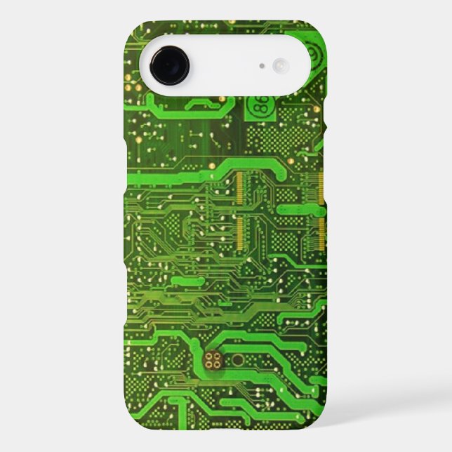 geek microchip pattern iPhone 6 case (Back)