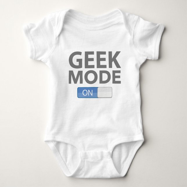 Geek Mode On Baby Bodysuit (Front)