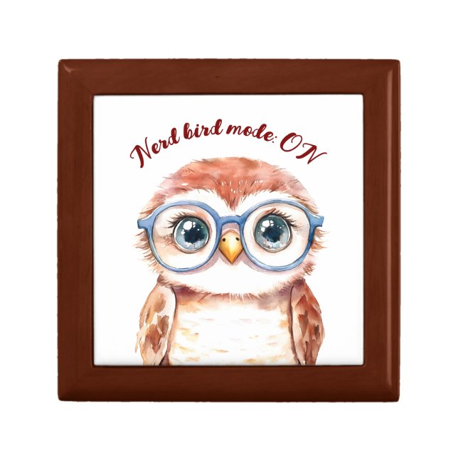 Geek Nerd Bird  Gift Box (Front)