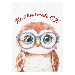 Geek Nerd Bird Tablecloth