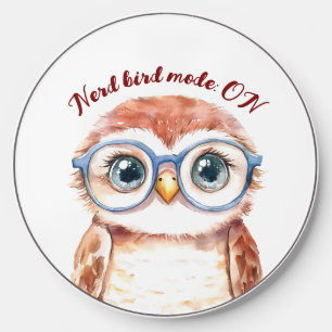 Geek Nerd Bird  Wireless Charger