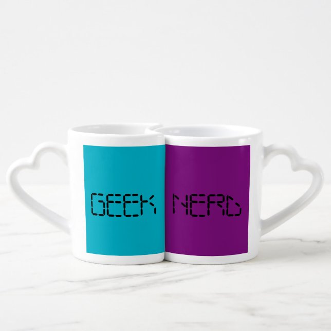 GEEK & NERD LOVE MUGS SET (Back Nesting)