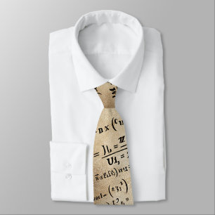 Geek Nerd Math Equations Math Teacher Neck Tie