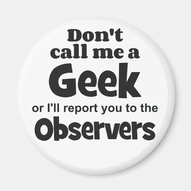 Geek Observers bf Magnet (Front)