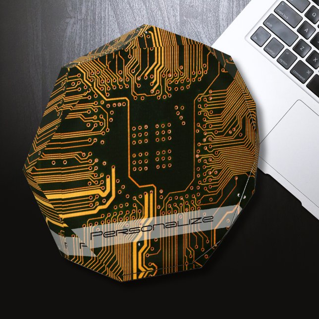 Geek Out Custom PCB Orange Circuit Board Acrylic Award (Creator Uploaded)