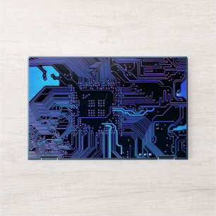 Geek Out Nerd PCB Blue Electronic Circuit Board  HP Laptop Skin