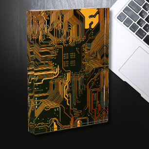 Geek Out Nerd PCB Orange Electronic Circuit Board  Acrylic Award