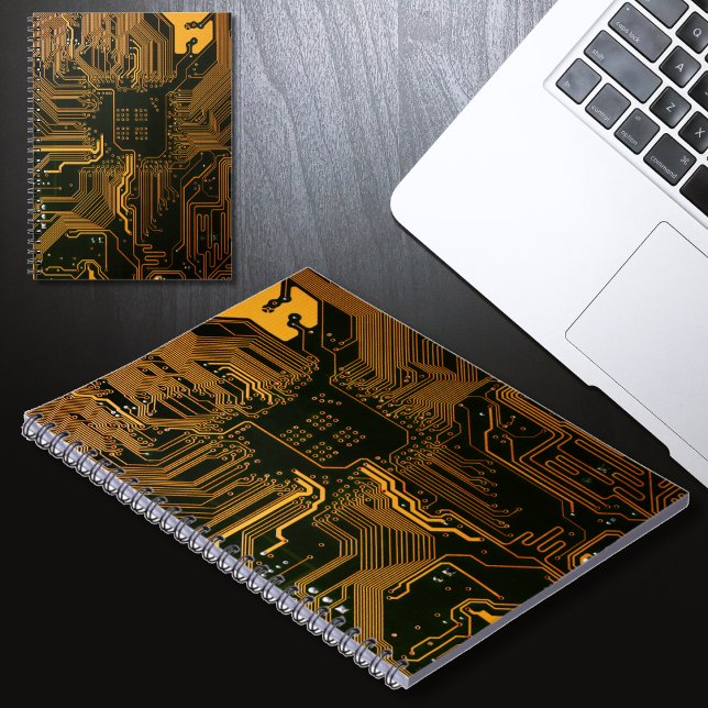 Geek Out Nerd PCB Orange Electronic Circuit Board  Notebook (Creator Uploaded)