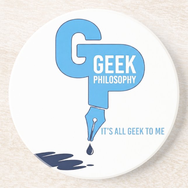 Geek Philosophy Shot Glass Coaster (Front)