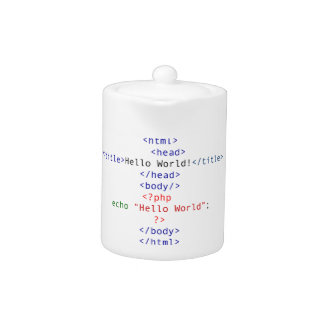 Geek php Greeting Teapot