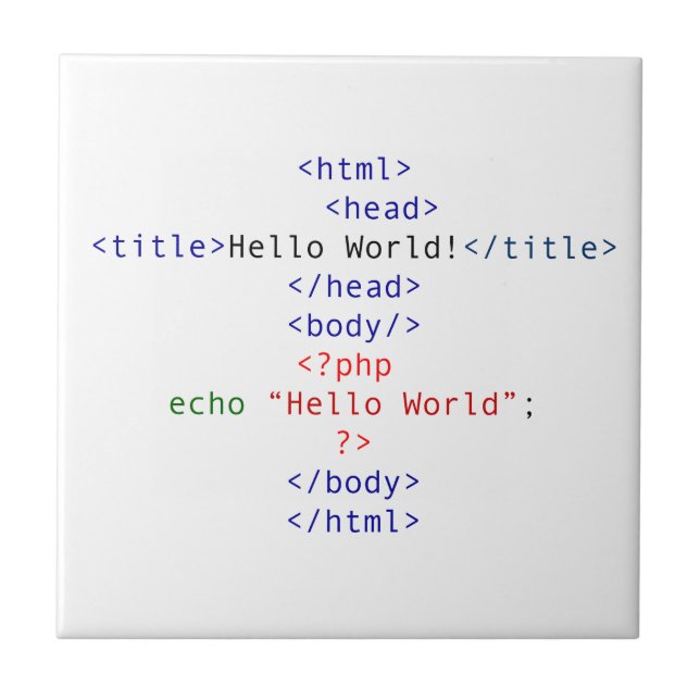 Geek php Greeting Tile (Front)