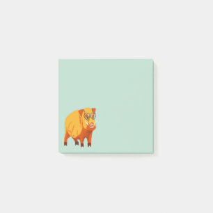 Geek Pig Funny Boar Wild Animal Post-it Notes