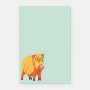 Geek Pig Funny Nerdy Post-it Notes