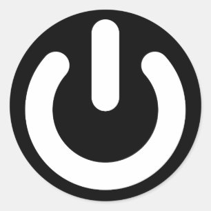 Geek Power Ideology Classic Round Sticker