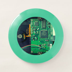 Geek robotic printed circuit board electronic Cool Wham-O Frisbee