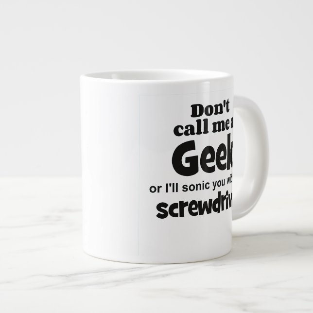 Geek screwdriver bf giant coffee mug (Front Right)