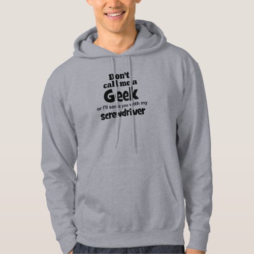 Geek screwdriver bf hoodie