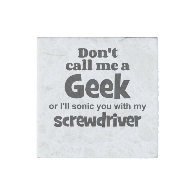 Geek screwdriver bf stone magnet (Front)