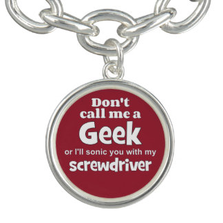 Geek screwdriver wf charm bracelet