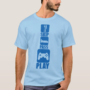 geek skip pass play controller games 2 T-Shirt