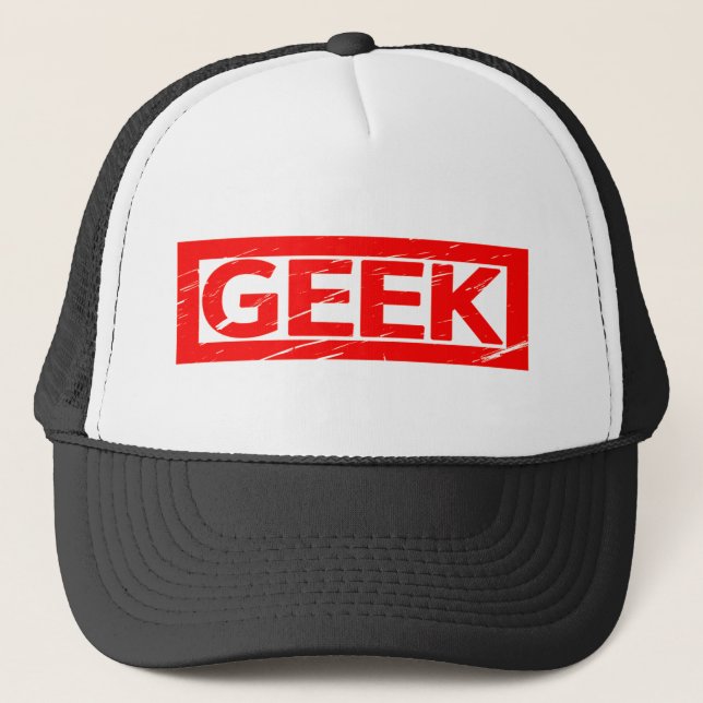 Geek Stamp Trucker Hat (Front)