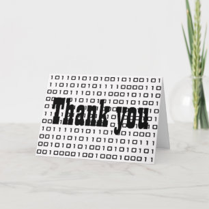 Geek Thank you. Thank You Card