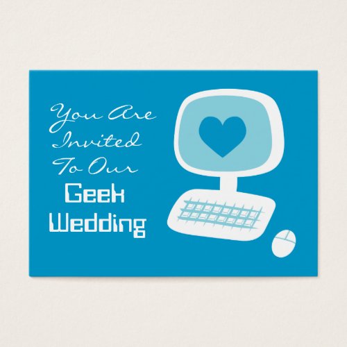 Geek Wedding Invitation Event Cards Business Card